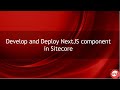 Develop and Deploy NextJS component in Sitecore