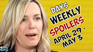 Days of our Lives Weekly Spoilers April 29-May 3: Nicole Torn \& 2 Exits! #dool #daysofourlives