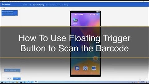 How to Scan Barcode with Floating Trigger Button using Generalscan Keyboard Pro?