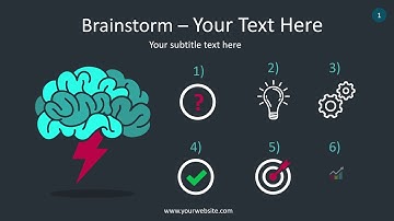 Brainstorm Infographic - Animated PowerPoint Template