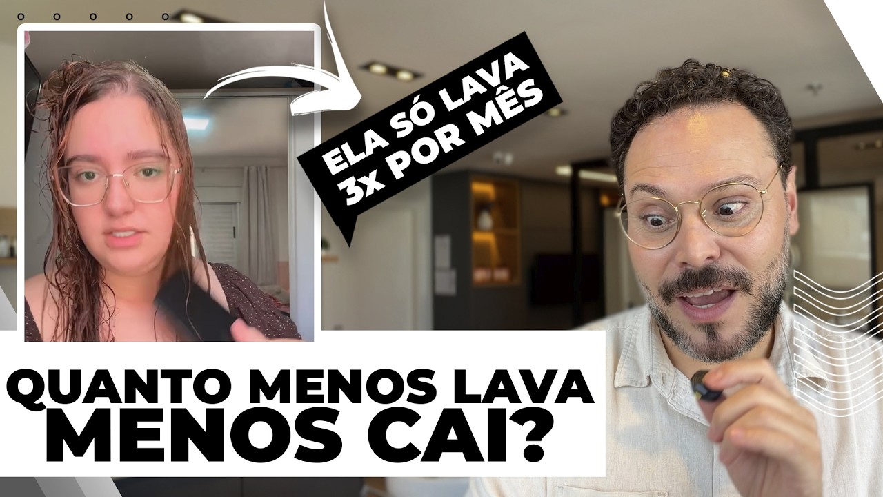 EVITE a QUEDA CAPILAR apenas regulando a frequência das lavagens! #react