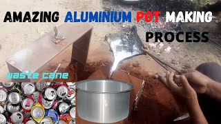 AMAZING ALUMINIUM POT MAKING PROCESS FROM WASTE CANE screenshot 5