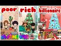 poor | rich | billionaire  house Christmas Routine | Toca life world | miga World