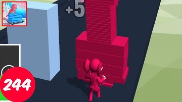 Stack Colors Level 244 | All Levels Gameplay Walkthrough | Android & iOS Gaming | DestroyerH