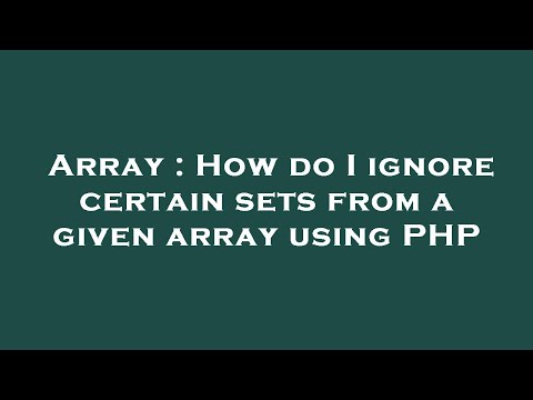 Array : How