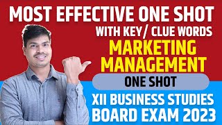 Marketing Management | Final One shot revision with all clue words for case stuides. Board exam 2023
