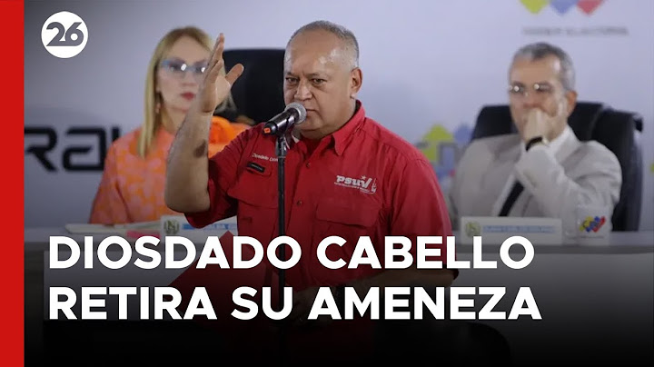 🚨 VENEZUELA | DIOSDADO CABELLO reiteró SU AMENAZA de DETENER a GONZÁLEZ URRUTIA
