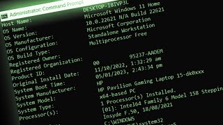 how to check computer specs with command prompt