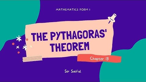 MAE514 - Microteaching: The Pythagoras’ Theorem.