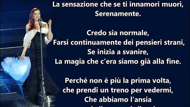 Noemi  Se t'innamori muori  Testo