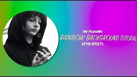rainbow background tutorial (no plugins) | after effects