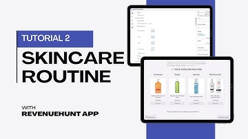 Tutorial 2️⃣ Skincare Routine Quiz | RevenueHunt App