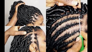 Easy honestly. Careful or you will get pricked. Its a skill. #crochetl, crochet locs