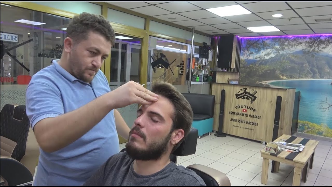 ASMR Turkish Barber Face, Head and Body Massage 299 YouTube