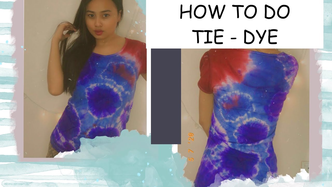 How to do TIEDYE at home Step by Step procedure YouTube