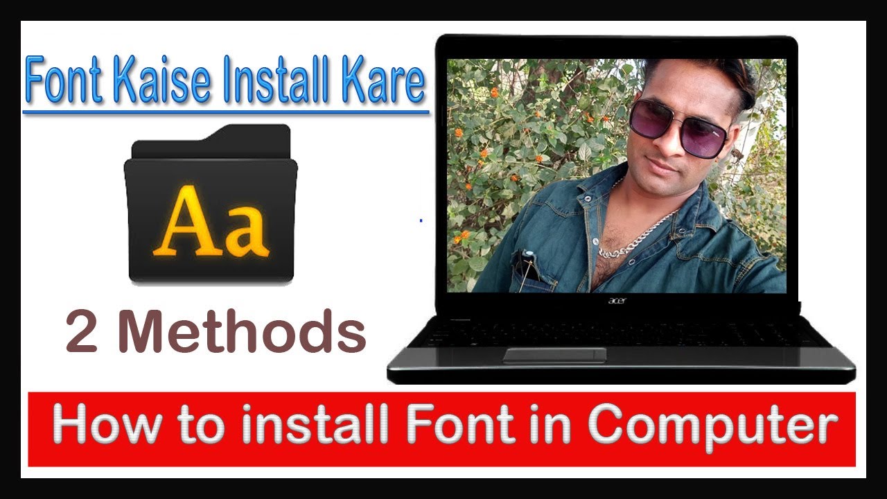 font kaise install kare | how to install font in computer | font