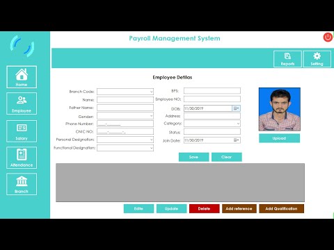 C# Login Form and Dashboard For Payroll Management System