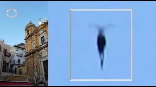Flying Humanoid With Wings Filmed Over Agrigento, It