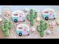 How to make CUTE CAMPERVAN & CACTUS Cookies