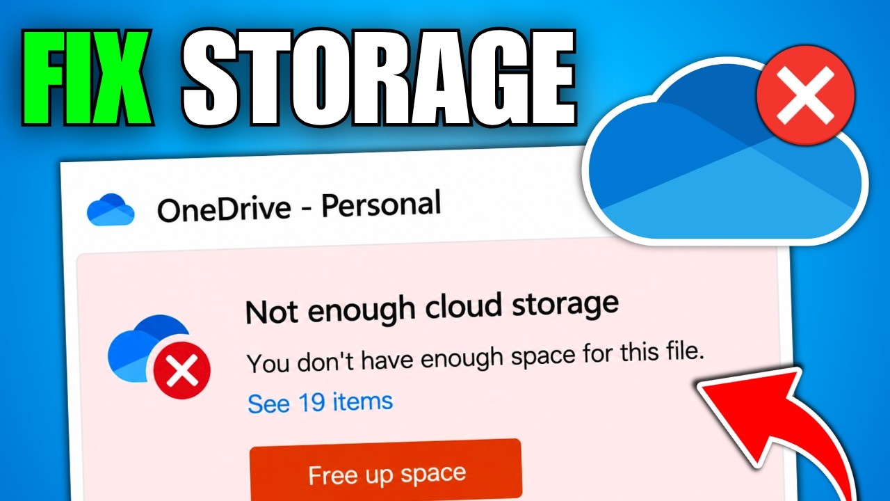 How To Fix OneDrive Full Out Of Storage (Quick Guide) - YouTube