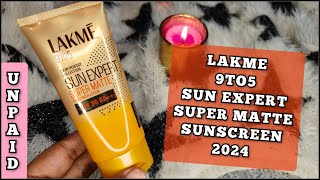 New Launch 2024 | Lakme Sun Expert Super Matte Sunscreen Lotion | Review |Lakme Sun expert sunscreen screenshot 3