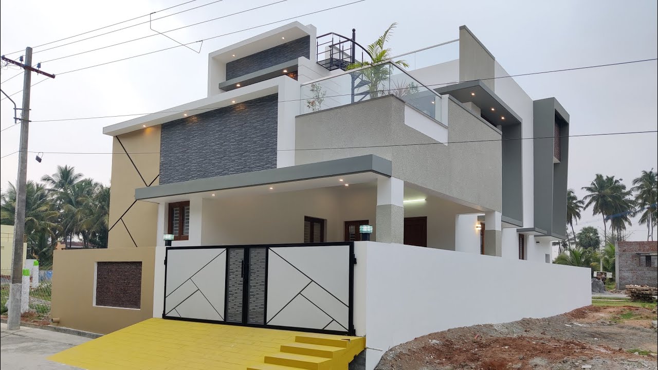 ♥️ Modern 3BHK House @pollachi 🔥 📞99436 71311 | 3.80 Cent | North Facing #houseforsaleinpollachi