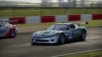 Need for Speed Shift 2 Unleashed Silverstone Corvette Z06.R GT3 Trackside/Heli Cam