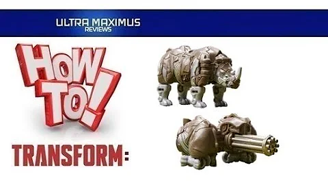 🔥How to Transform Beast Alliance Battle Masters Rhinox | Transformers Rise of the Beasts