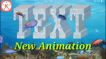 Kinemaster tutorial ,under water  text animation by Techno solver.
