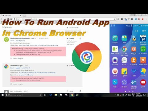 How To Run Android App In Chrome-browser