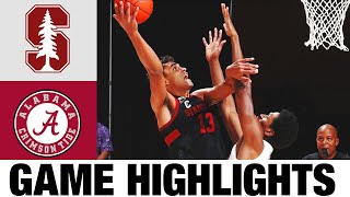 Stanford vs Alabama Highlights 2020 College Basketball Highlights