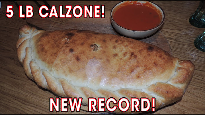 RECORD della sfida CALZONE ITALIANO da 5 libbre | Randy Santel