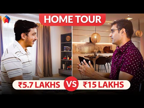 Bengaluru House Tour | 5.7 lakhs vs 15 Lakhs Home Interior - video from HomeLane