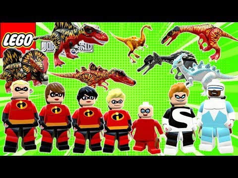 OS INCRÍVEIS E SEUS DINOSSAUROS no LEGO Jurassic World Criando Dinossauros #98 Dublado Português