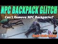 Star Citizen, NPC Backpack Glitch, Can't Remove Backpacks from MRT Bounty Mission NPCs. Stuck Packs
