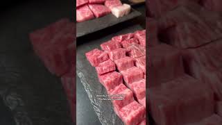 Best Steakhouse in United States in Las Vegas Bazaar Meat rare imported Kobe Beef Wagyu A5 Authentic