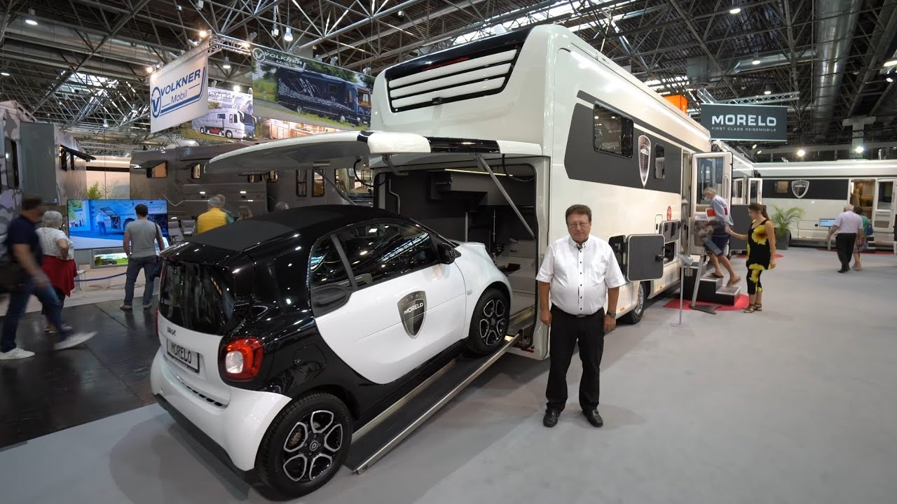 Wohnmobil Neuheiten 2022: PKW Garage unter 7,5t. Morelo Palace 88G 2022. Über 1 Tonne Zuladung! Wow!