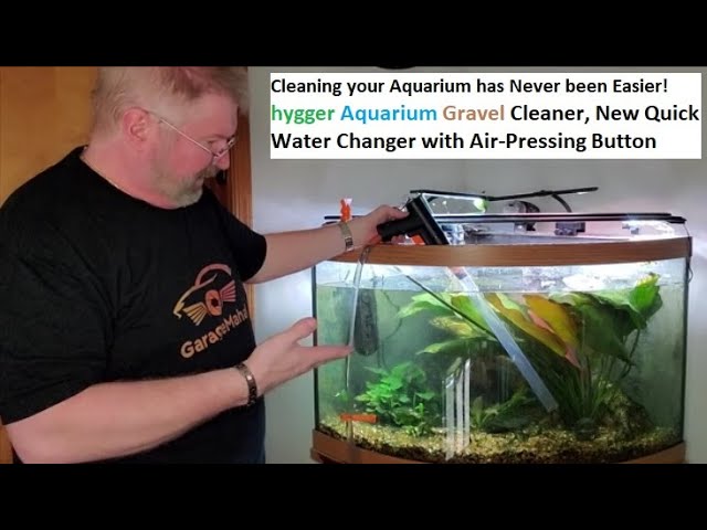 hygger Aquarium Gravel Cleaner, New Quick Water Changer with Air-Pressing  Button Fast Siphon 