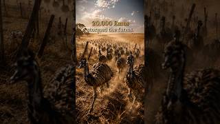 The Army vs. 20,000 Birds. #RealityGlitch #WeirdHistory #StrangeHistory #EmuWar #AustraliaHistory