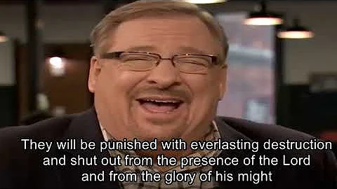 Rick Warren jokes about hell