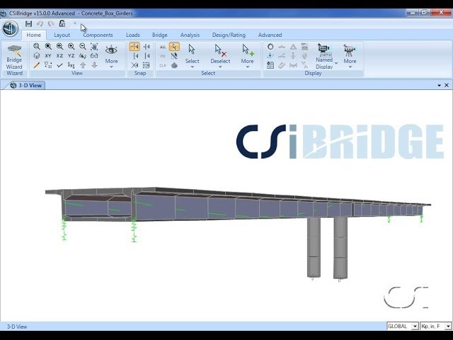 CSiBridge - 05 Design of Prestressed Concrete Box Girders: Watch & Learn