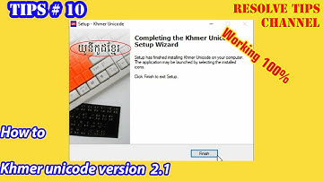 How to fix Khmer Unicode version 2.1