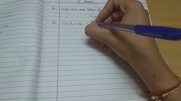 Surface areas and volumes ex-18.1 Q3 RD Sharma solutions class 9