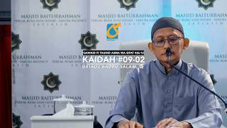 Kaidah 09 Bagian 02 - Kaidah Tauhid Asma Wa Sifat #26-12 - Ust Badru Salam, Lc