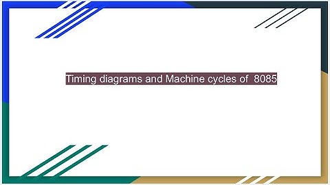 Timing diagrams and Machine cycles of 8085 Microprocessor || COA||Microprocessor| Malayalam Tutorial