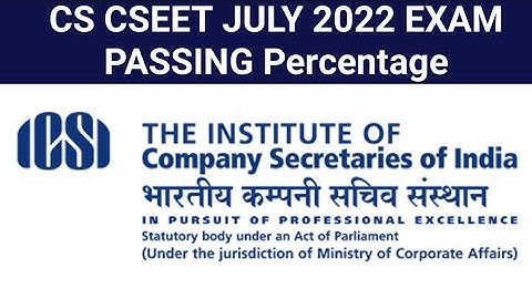 CS CSEET JULY 2022 EXAM PASSING Percentage