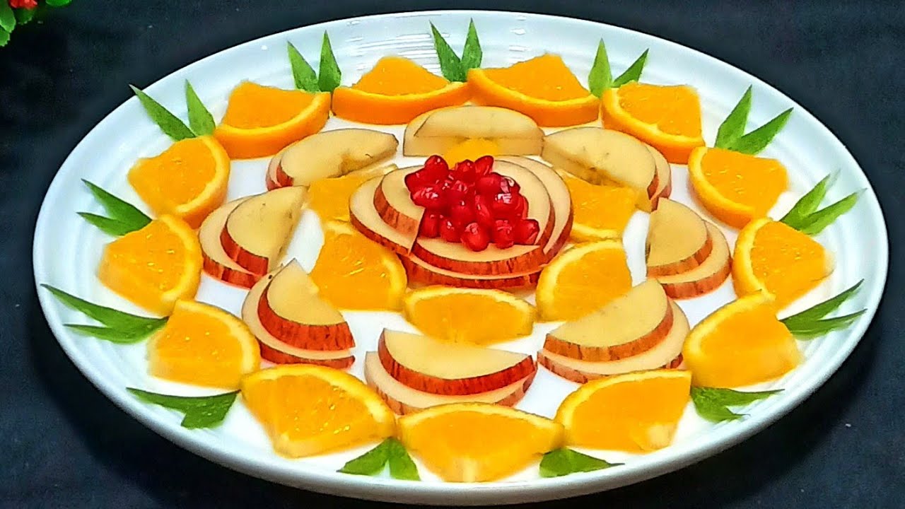 Super Fruit Decoration Idea / Beautiful Fruits Plate Decoration Ideas