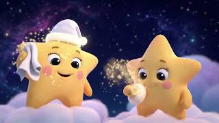 constellation of baby star characters waking up and polishing themselves to shine brightly. constellation of baby star characters waking up and polishing themselves to shine brightly.