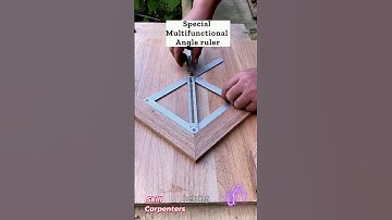 Special multifunctional angle ruler #tips #howto #ideas #woodworking #omg #amazing #creative #shorts