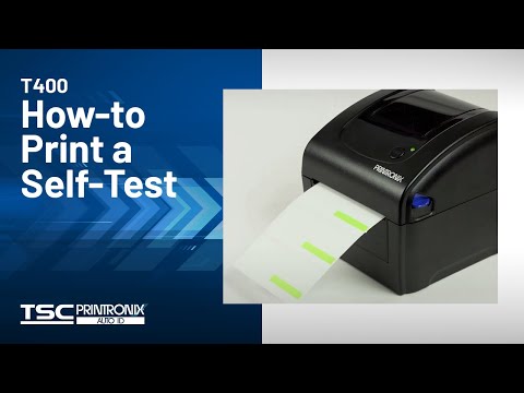 Printronix Auto ID T400 Desktop Printer: How-to Print a Self-Test